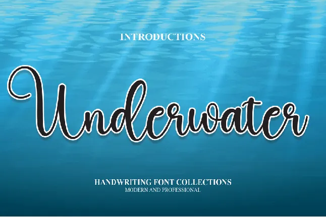 Underwater font