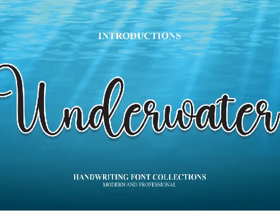 Underwater font