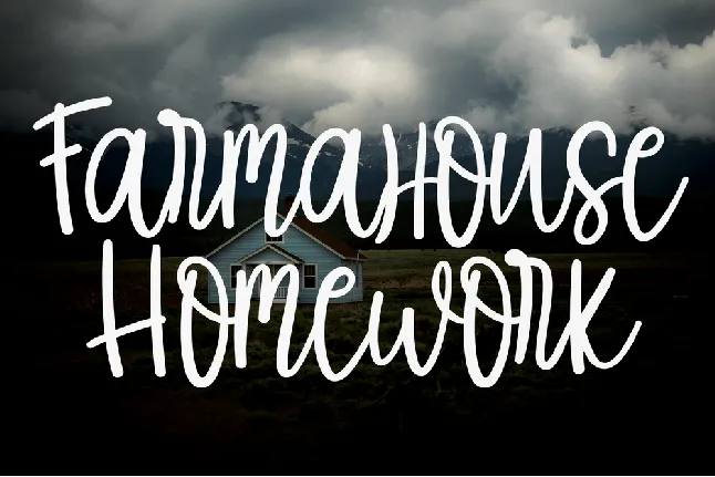 Farmahouse Homework font