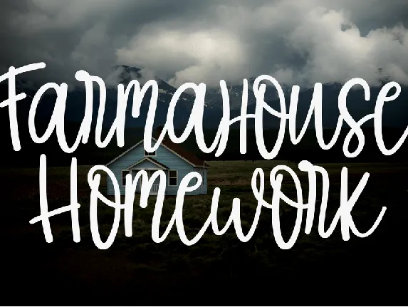 Farmahouse Homework font