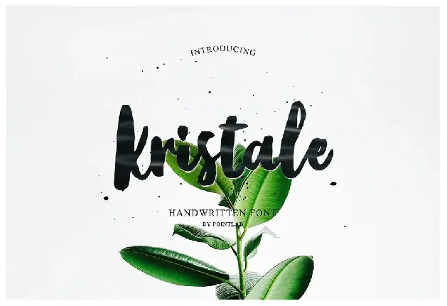 Kristale Script font