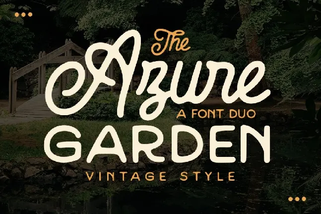 Azure Garden font