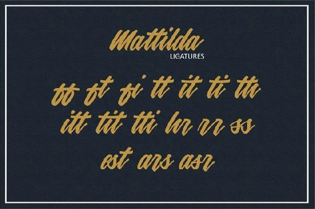 Mattilda Script Free font