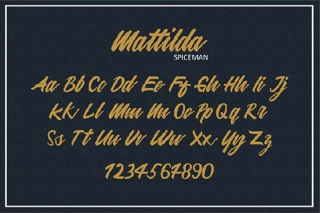 Mattilda Script Free font