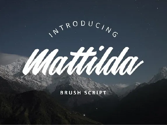 Mattilda Script Free font