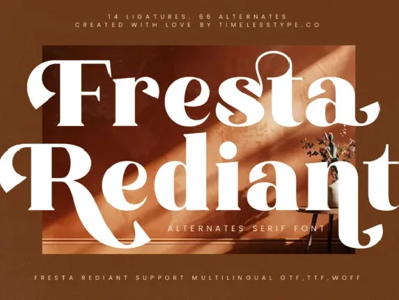 Fresta Rediant Serif font