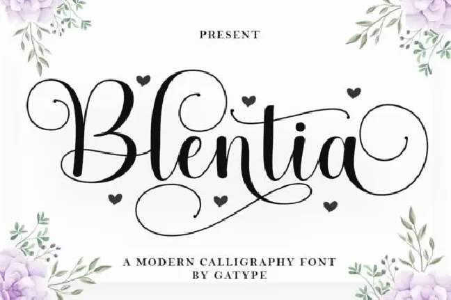 Blentia font