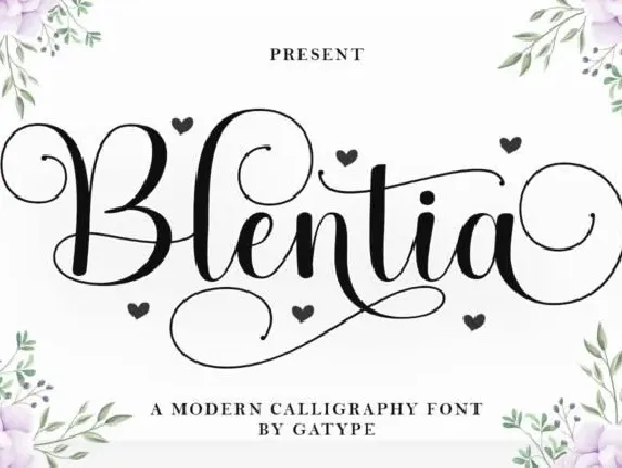 Blentia font