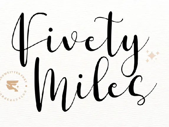 Fivety Miles font