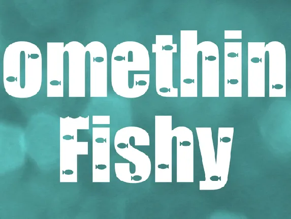 Something Fishy font