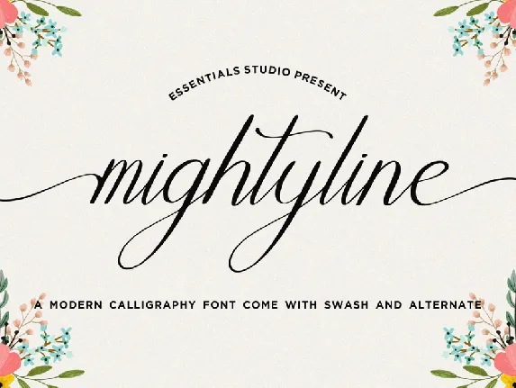 Mightyline font