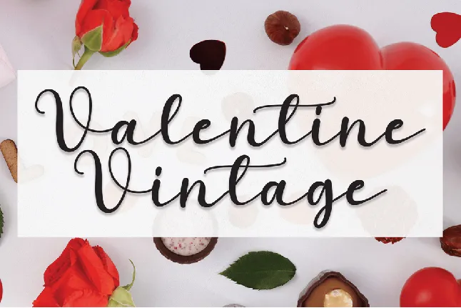 Valentine Vintage font