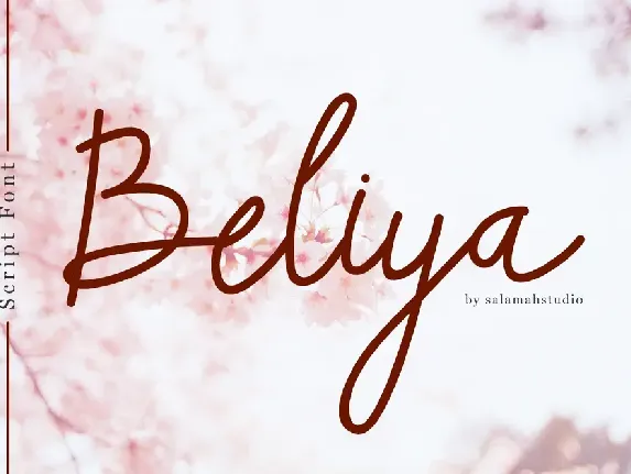 Beliya Script font