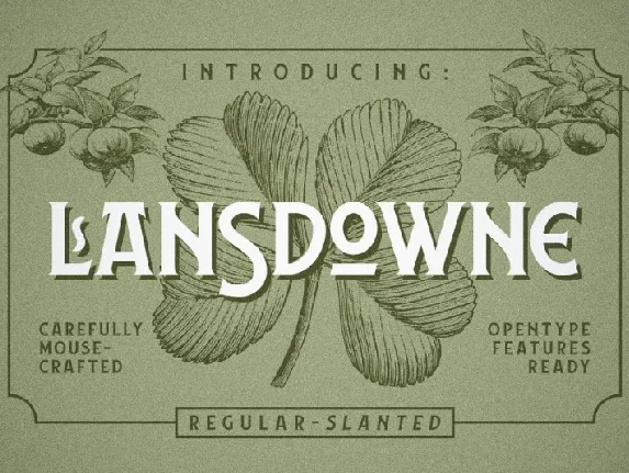 Lansdowne Vintage font