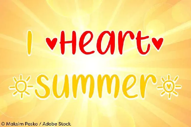 I Heart Summer Free Download font