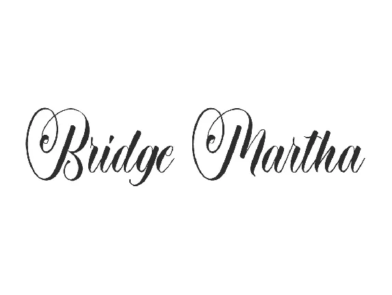 Bridge Martha font