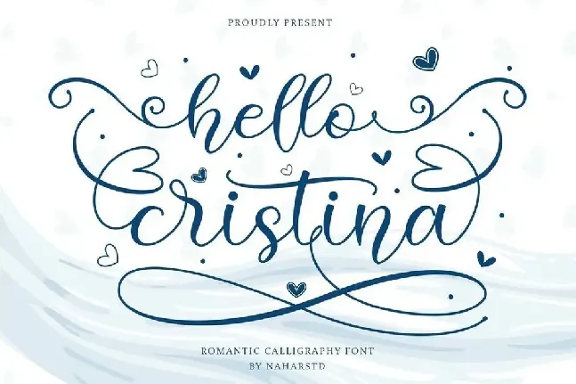 Hello Cristina font