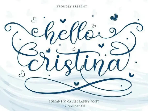 Hello Cristina font