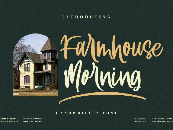 Farmhouse Morning font