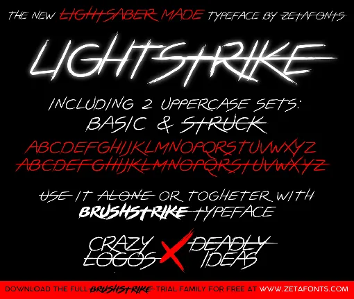 LIGHTSTRIKE font