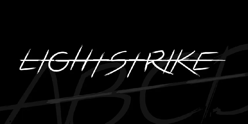 LIGHTSTRIKE font