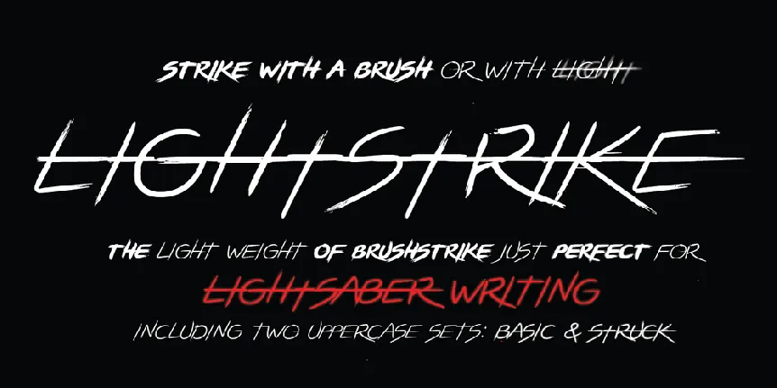 LIGHTSTRIKE font