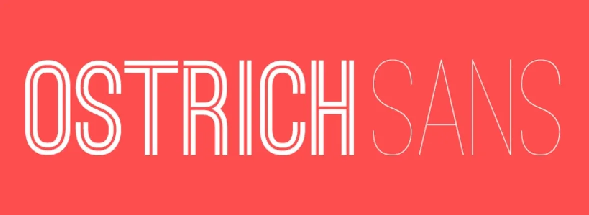 Ostrich Sans font