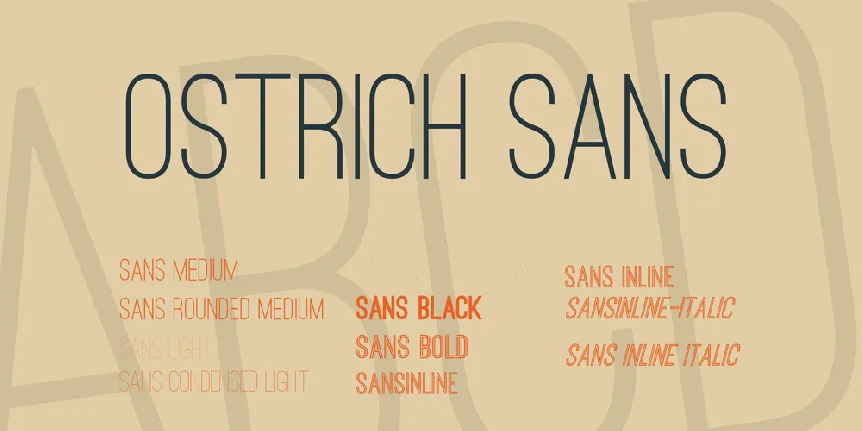 Ostrich Sans font