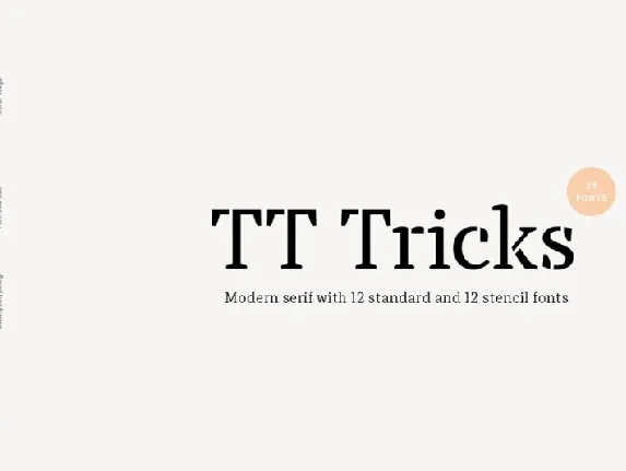 TT Tricks Family font