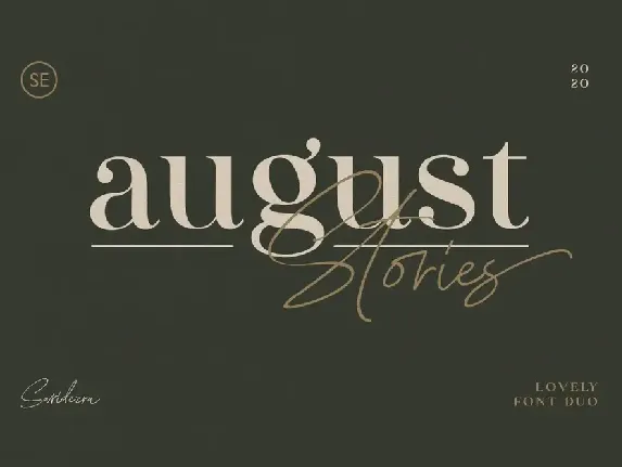 August Stories Duo font