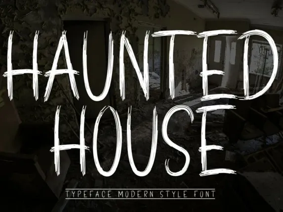 Haunted House Display Typeface font