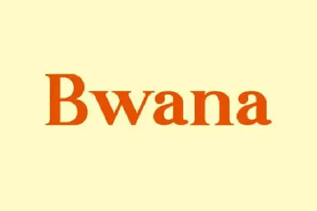 Bwana Serif font