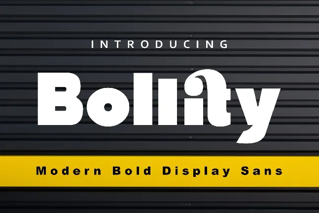 Bollity font