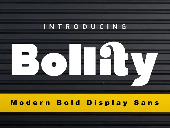 Bollity font