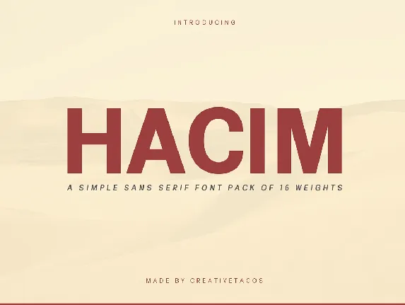 Hacim font