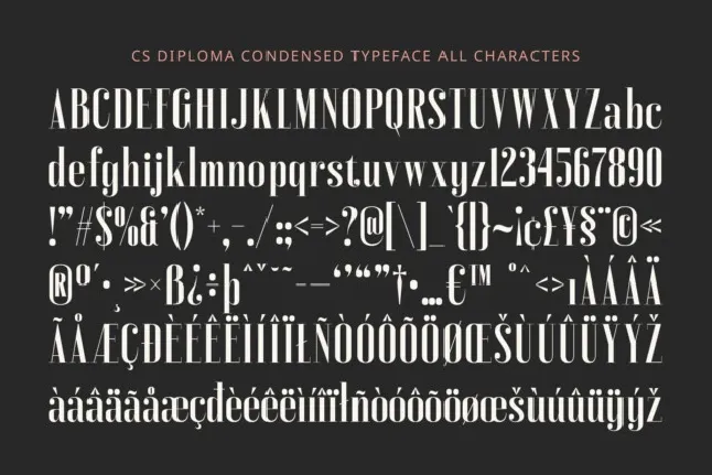 CS Diploma font