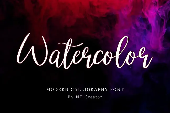 Watercolor font