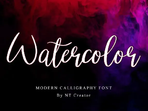 Watercolor font