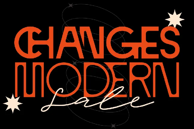 CHANGES MODERN DEMO font