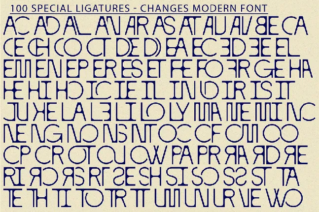 CHANGES MODERN DEMO font