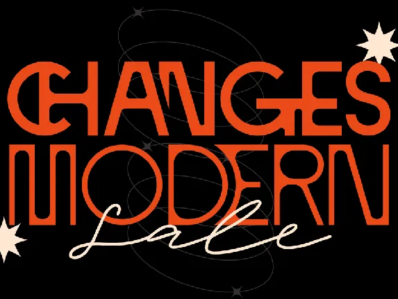 CHANGES MODERN DEMO font