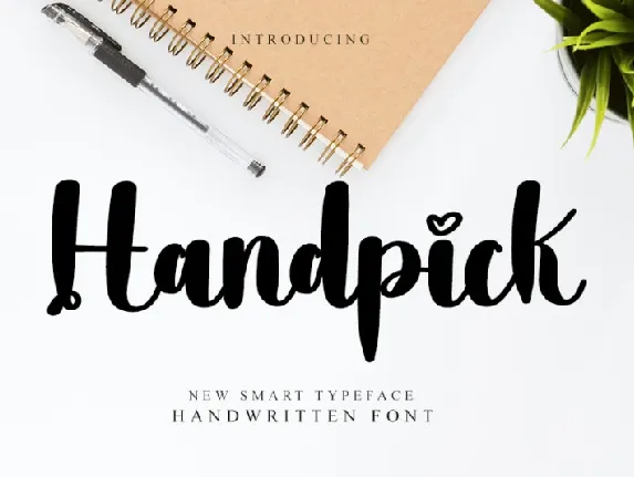 Handpick font