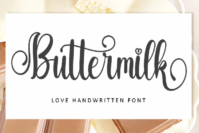 Buttermilk Typeface font