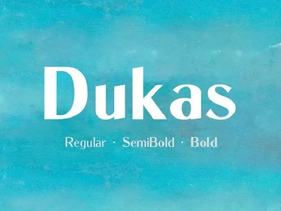 Dukas font