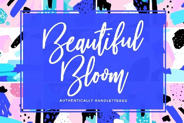 Beautiful Bloom font