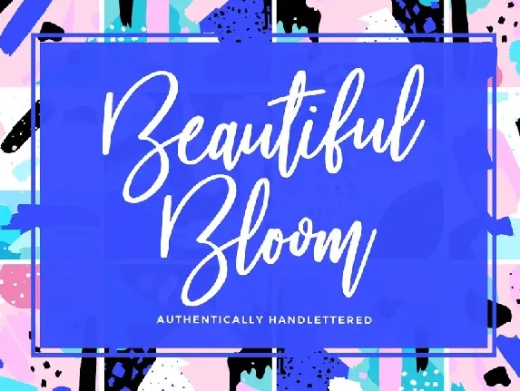 Beautiful Bloom font