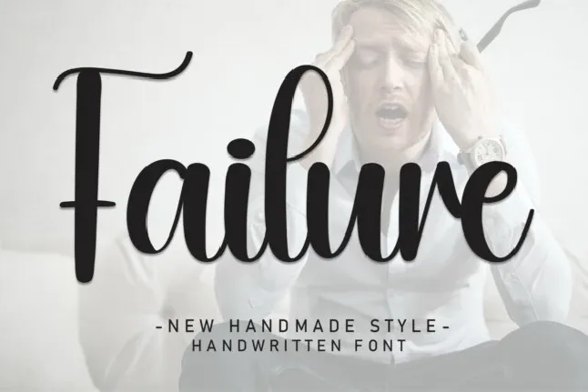 Failure Script Typeface font