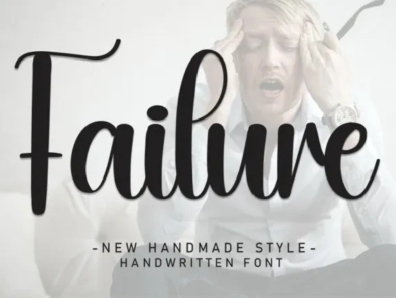 Failure Script Typeface font