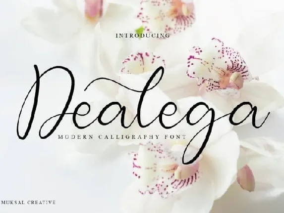 Dealega Calligraphy font