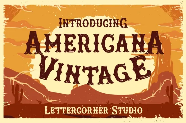 Americana Vintage font